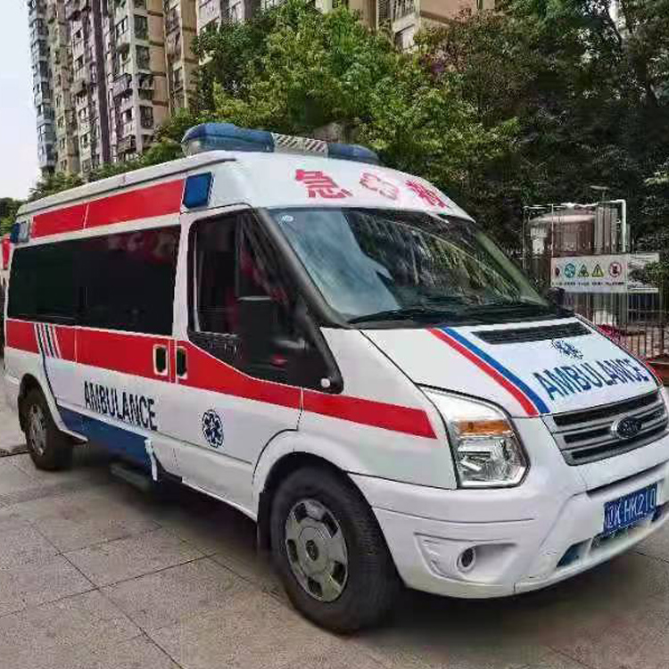 秀屿长途救护车护送病人返乡
